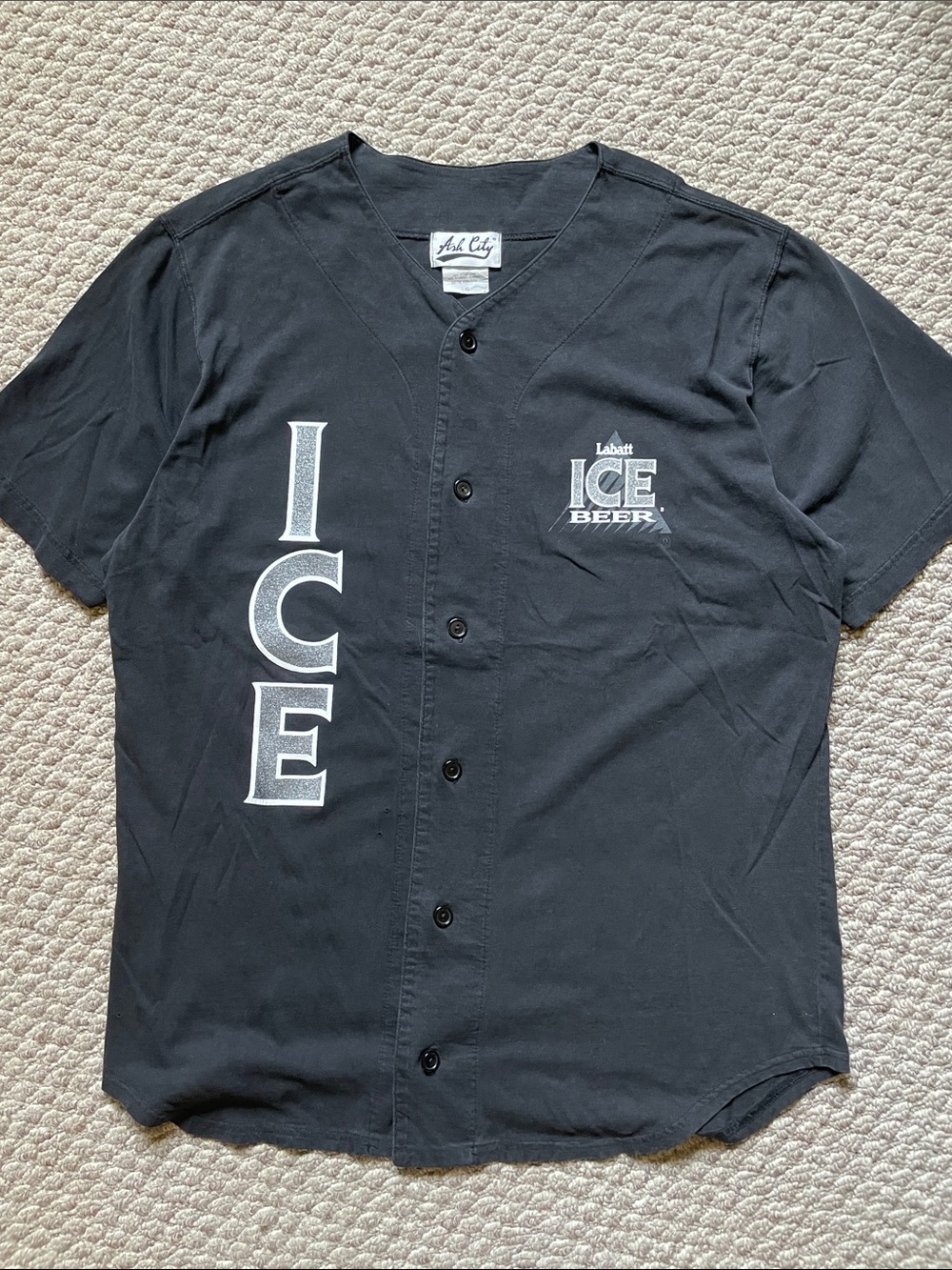 Vintage labatt ice beer baseball jersey